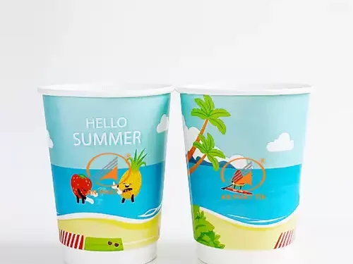 Ly Giấy 12/14oz 2 lớp Hello Summer